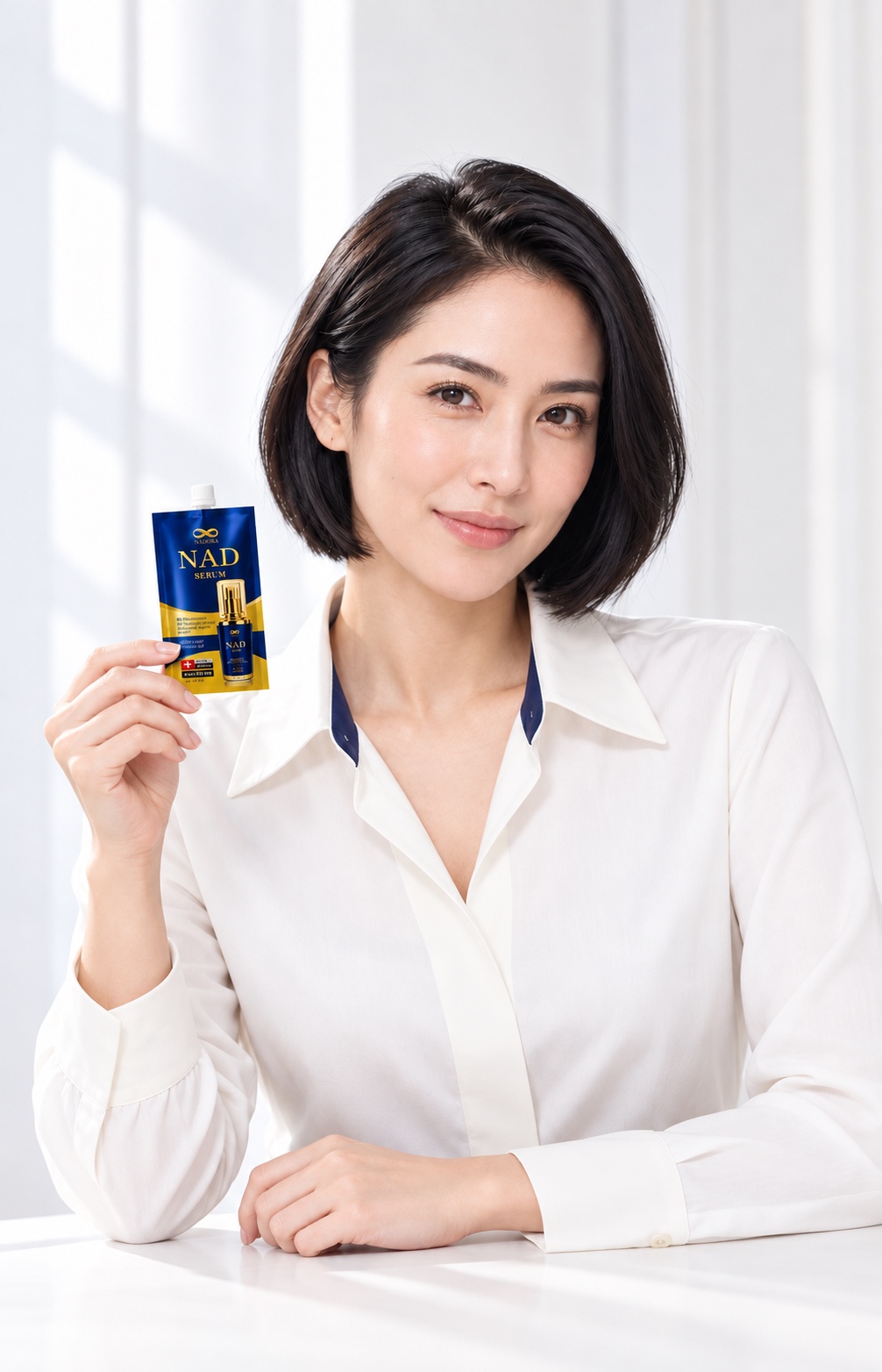 นางแบบสมมติถือ NADORA แบบซอง 5 ml